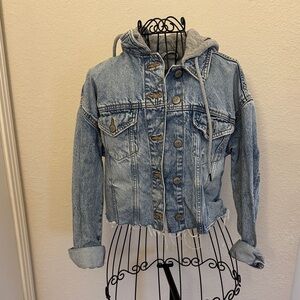 Aeropostale Denim Jacket with Gray Accents